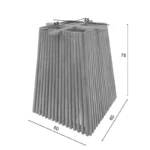 Βάση τραπεζιού εσωτερικού χώρου Darius mindi ξύλο σε φυσική απόχρωση - Image 2