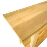 Κονσόλα Decoza teak ξύλο σε φυσική απόχρωση 140x40x80εκ - Image 4