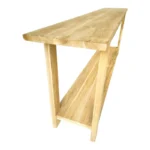 Κονσόλα Decoza teak ξύλο σε φυσική απόχρωση 200x40x80εκ - Image 4