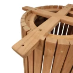 Βάση τραπεζιού εσωτερικού χώρου Galy I mindi ξύλο σε φυσική απόχρωση - Image 4