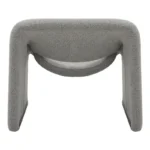 Πολυθρόνα Clous μπουκλέ ύφασμα σε ανοιχτή γκρι απόχρωση - Image 7