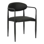 Πολυθρόνα Kalone pu σε μαύρη απόχρωση 56x55x78εκ