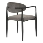 Πολυθρόνα Kalone ύφασμα σε ανθρακί απόχρωση 56x55x78εκ - Image 3