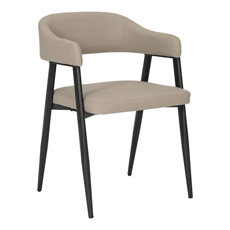 350-000029 Πολυθρόνα Sezan pu σε γκρι-μπεζ απόχρωση 56x55x78εκ - Image 1