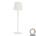 Επιτραπέζιο φωτιστικό αφής LED Brave Ι επαναφορτιζόμενο σε λευκή απόχρωση