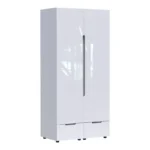 Ντουλάπα δίφυλλη Afina mdf σε λευκή glossy απόχρωση