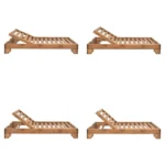 Ξαπλώστρα Zalka L1 σε καρυδί απόχρωση - Image 6