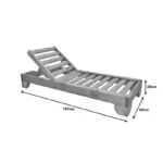 Ξαπλώστρα Zalka L1 σε φυσική απόχρωση - Image 2