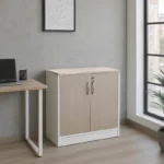 Ντουλάπι γραφείου Armadi σε sonoma-λευκή απόχρωση 80x40x80εκ - Image 3