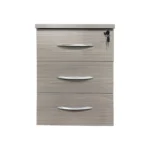 Συρταριέρα γραφείου τροχήλατη Armadi  σε sonoma-λευκή απόχρωση 40x40x55εκ - Image 4