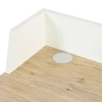 Γραφείο εργασίας Zervan σε oak απόχρωση με πόδι λευκό μέταλλο - Image 3