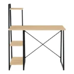 Γραφείο εργασίας Deckstor με ραφιέρα σε oak απόχρωση με πόδι μαύρο μέταλλο - Image 4