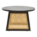 Τραπέζι Tamarind ξύλο mango-φυσικό rattan σε μαύρη απόχρωση - Image 3