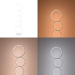 Φωτιστικό δαπέδου Chemal led μέταλλο σε λευκή απόχρωση - Image 2