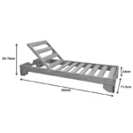 Ξαπλώστρα Fendy ξύλο ελάτου σε φυσική απόχρωση - Image 6