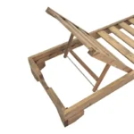 Ξαπλώστρα Fendy ξύλο ελάτου σε καρυδί απόχρωση - Image 5