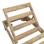 Ξαπλώστρα Fendy ξύλο ελάτου σε καρυδί απόχρωση - Image 4