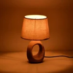 Επιτραπέζιο φωτιστικό Collie Ε14 κεραμικό σε γκρι antique-μπεζ απόχρωση - Image 2