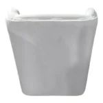 Πολυθρόνα Regalo βελούδο σε λευκή απόχρωση - Image 6