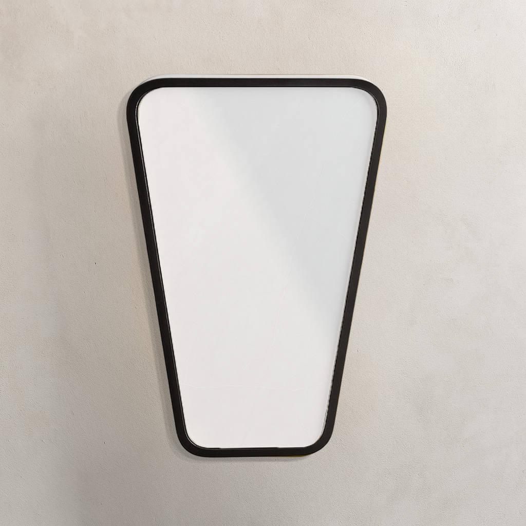 50x35 Verlo Black Minimal Καθρέφτης Verlo50 Γεωμετρικός με Μαύρη Κορνίζα - Image 1