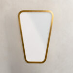 Minimal  Καθρέφτης Verlo50 Γεωμετρικός με Χρυσή Κορνίζα
