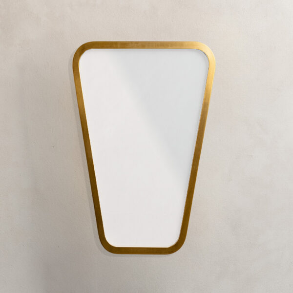 Minimal  Καθρέφτης Verlo50 Γεωμετρικός με Χρυσή Κορνίζα
