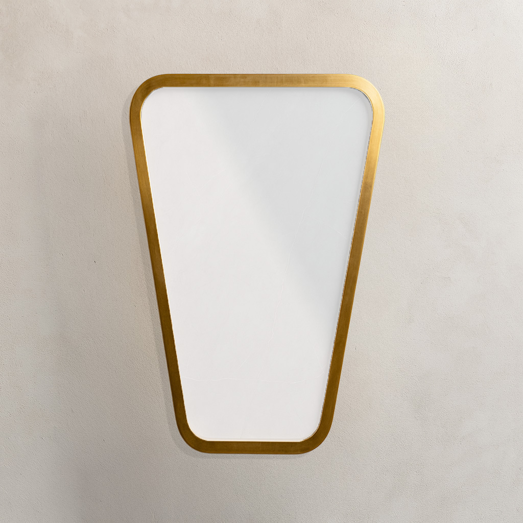 50x35 Verlo gold Minimal Καθρέφτης Verlo50 Γεωμετρικός με Χρυσή Κορνίζα - Image 1