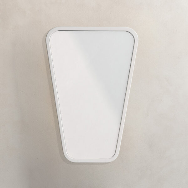 Minimal  Καθρέφτης Verlo50 Γεωμετρικός με Λευκή Κορνίζα