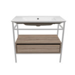 ΕΠΙΠΛΟ ΜΠΑΝΙΟΥ ZENOS 5194 ΠΛΑΤΟΥΣ 100 cm ΣΕ ΑΝΟΙΧΤΗ ΑΠΟΧΡΩΣΗ ΞΥΛΟΥ - Image 2