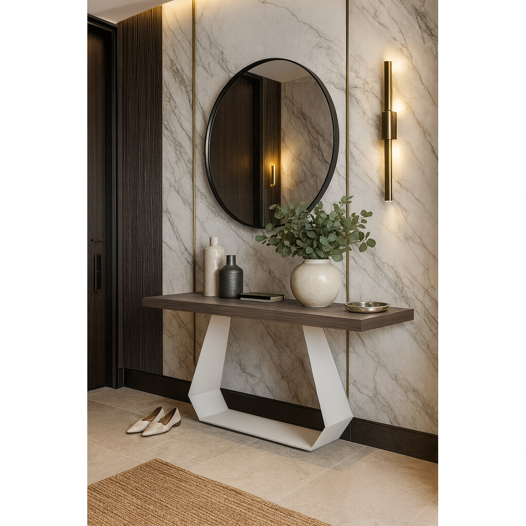 5194 ΕΠΙΠΛΟ ΕΙΣΟΔΟΥ STRUMMY ΜΕ ΜΕΤΑΛΛΙΚΗ ΒΑΣΗ KAI ΕΠΙΦΑΝΕΙΑ ΜΕΛΑΜΙΝΗΣ ΣΕ ΑΝΟΙΧΤΗ ΑΠΟΧΡΩΣΗ - Image 1