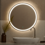 Καθρέφτης Nova Φ60 cm, επιλογή φως TRIMODE-LED, On/Off αφής , ρύθμιση έντασης , αποθαμβωτής