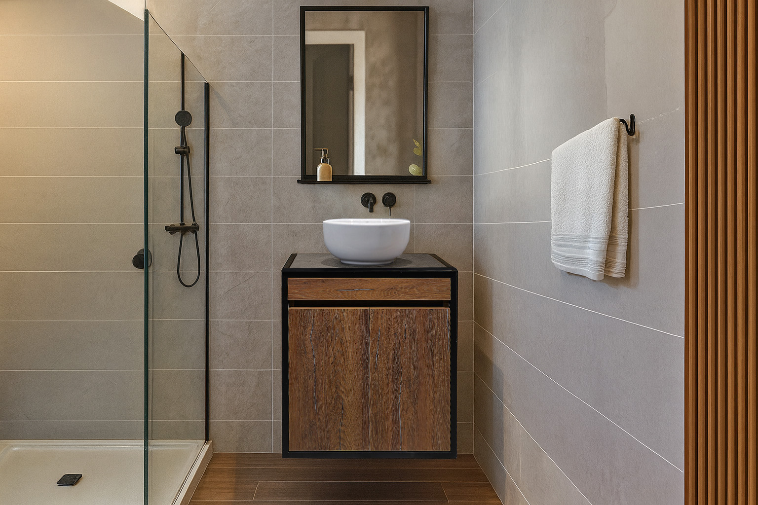 60 ntoulapi K545 ΕΠΙΠΛΟ ΜΠΑΝΙΟΥ K545 RIGHELLO 60 cm ΣΕ ΑΠΟΧΡΩΣΗ ΚΑΡΥΔΙΑΣ - Image 1