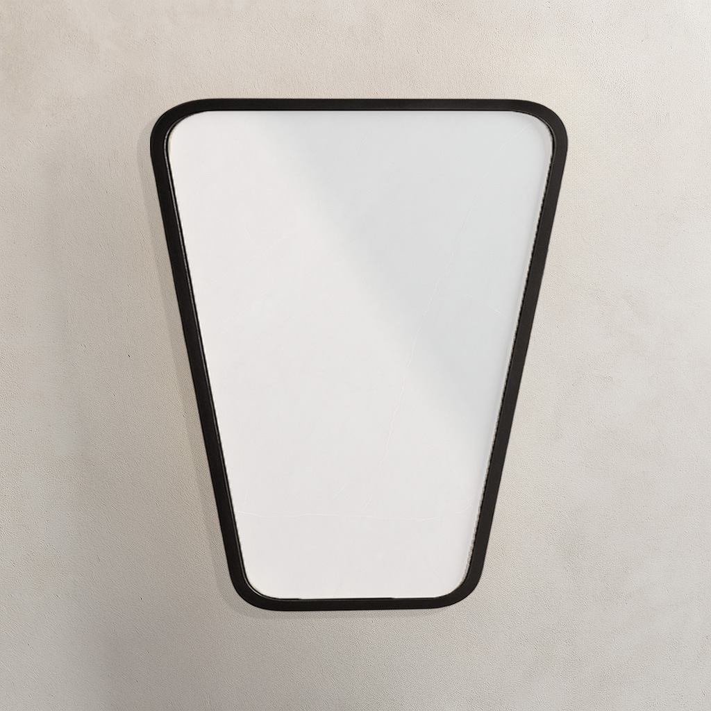 70x50 Verlo Black Minimal Καθρέφτης Verlo70 Γεωμετρικός με Μαύρη Κορνίζα - Image 1