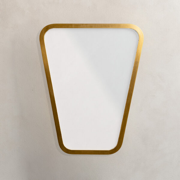 Minimal  Καθρέφτης Verlo70 Γεωμετρικός με Χρυσή Κορνίζα