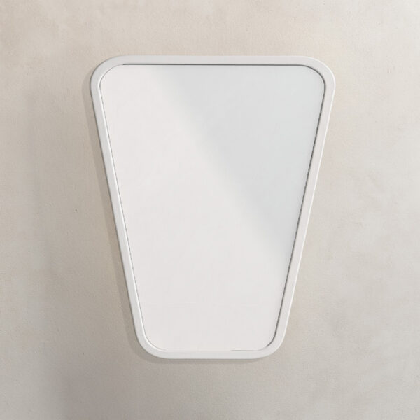 Minimal  Καθρέφτης Verlo70 Γεωμετρικός με Λευκή Κορνίζα