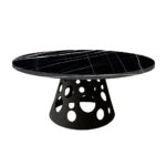 ΤΡΑΠΕΖΑΡΙΑ UNIVERSE ΜΕ ΕΠΙΦΑΝΕΙΑ ΣΕ ΟΨΗ ΜΑΥΡΟΥ ΜΑΡΜΑΡΟΥ ΚΑΙ ΜΑΥΡΗ ΒΑΣΗ - Image 2