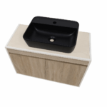 ΕΠΙΠΛΟ ΜΠΑΝΙΟΥ 5194 RIGHELLO 90 cm ΣΕ ΑΝΟΙΧΤΗ ΑΠΟΧΡΩΣΗ ΞΥΛΟΥ - Image 3