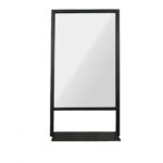 Κρεμαστός Καθρέφτης Axel60  Ορθογώνιος Με Μαύρο Μεταλλικό Πλαίσιο - Image 2