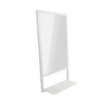 Κρεμαστός Καθρέφτης Axel60 Ορθογώνιος Με Λευκό Μεταλλικό Πλαίσιο