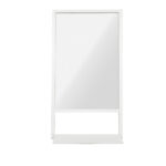 Κρεμαστός Καθρέφτης Axel60 Ορθογώνιος Με Λευκό Μεταλλικό Πλαίσιο - Image 2