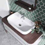 Νιπτήρας Πάγκου Πορσελάνης Cerastyle Aqua BTW 75x42cm 078700-u Λευκό - Image 2