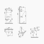 Ουρητήριο Κρεμαστή Πορσελάνης Cerastyle Aqua με Φωτοκύτταρο 014800 Λευκή - Image 3