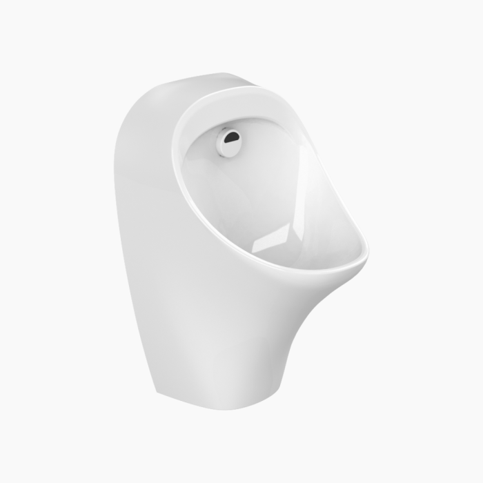 Aqua uniral white-700x700 Ουρητήριο Κρεμαστή Πορσελάνης Cerastyle Aqua με Φωτοκύτταρο 014800 Λευκή - Image 1