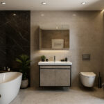 ΕΠΙΠΛΟ ΜΠΑΝΙΟΥ K540-SENSA 70 cm ΣΕ ΟΨΗ ΣΚΟΥΡΟ ΤΣΙΜΕΝΤΟ