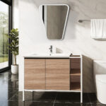 ΕΠΙΠΛΟ ΜΠΑΝΙΟΥ 5194-RETRO 80 cm ΜΕ ΡΑΦΙΑ ΣΕ ΑΝΟΙΧΤΗ ΑΠΟΧΡΩΣΗ ΞΥΛΟΥ