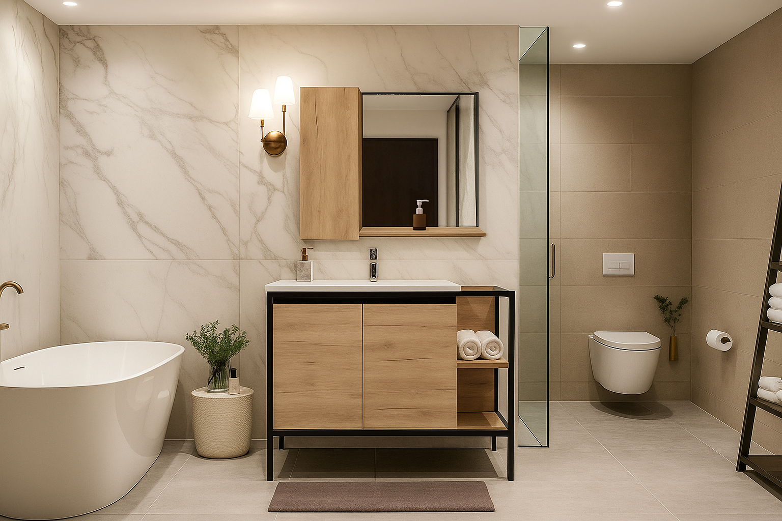 Bath2 K529 2 ΕΠΙΠΛΟ ΜΠΑΝΙΟΥ K529-RETRO 80 cm ΜΕ ΡΑΦΙΑ ΜΕ ΡΑΦΙΑ ΣΕ ΦΥΣΙΚΗ ΑΠΟΧΡΩΣΗ ΞΥΛΟΥ - Image 1