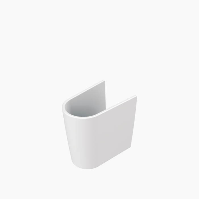 Bella kolona 2-700x700 Ημικολώνα Νιπτήρας Πορσελάνης Cerastyle Bella 016800 Λευκή - Image 1