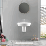 Νιπτήρας Κρεμαστός Πορσελάνης Cerastyle Bella 45x35cm 003100-u Λευκό - Image 2