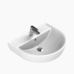 Νιπτήρας Κρεμαστός Πορσελάνης Cerastyle Bella 45x35cm 003100-u Λευκό