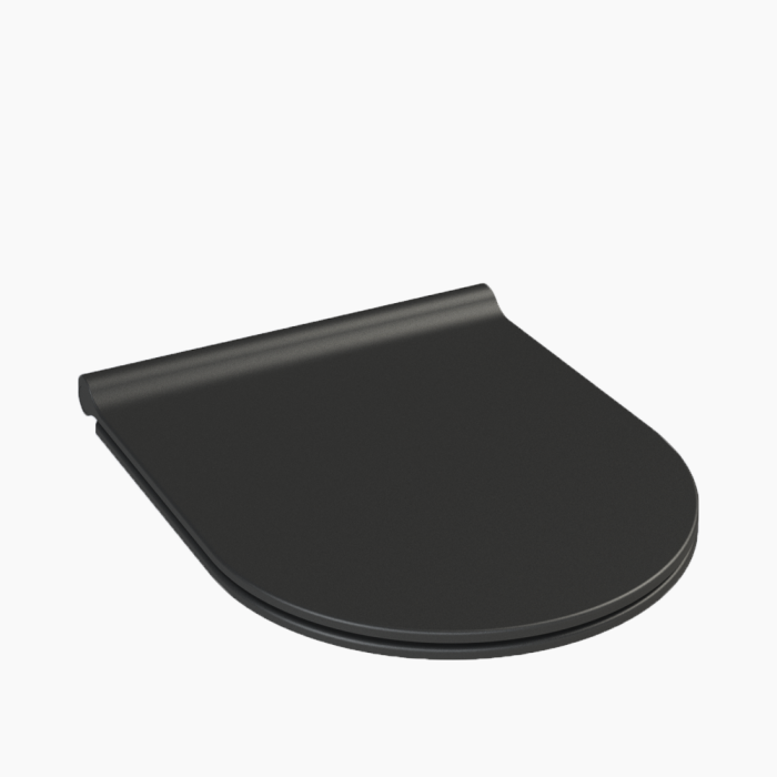City Seat Cover black-700x700 Κάλυμμα Λεκάνης Duroplast Cerastyle City Slim Soft Close New Αποσπώμενο 1065091 Ματ Μαύρο - Image 1